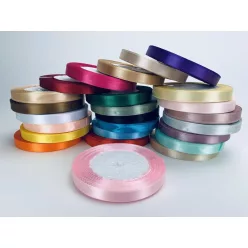 Rózsaszín szatén szalag 1cm x 22méter