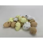 Festett polisztirol tojás természetes színek 2cm x 3cm 24db/csomag