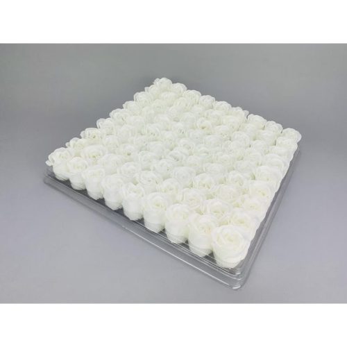Illatos szappanrózsafej fehér 81db/dob