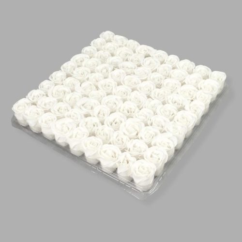 Illatos szappanrózsafej fehér 81db/dob