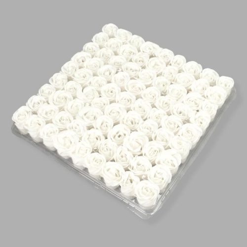 Illatos szappanrózsafej fehér 81db/dob