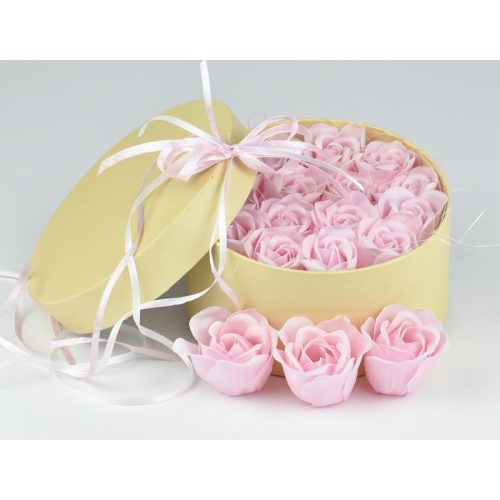 Illatos szappanrózsafej rózsaszín 81db/dob