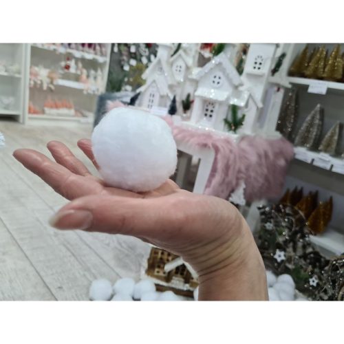 Hógolyó zsenília 6-7cm 10db/csomag