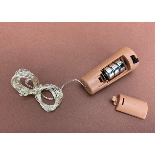 LED fényfüzér dugóval 20LED/2m - meleg fény 10db/cs - OKOS ÁR!