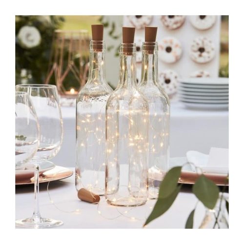 LED fényfüzér dugóval 20LED/2m - meleg fény