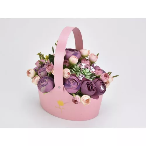 Kristály strassz rózsaszín 14mm 12db/csomag