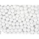Polisztirol golyó MINI csillámos - FEHÉR