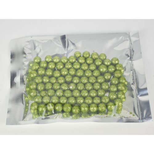 Polisztirol golyó kicsi csillámos - OLIVA