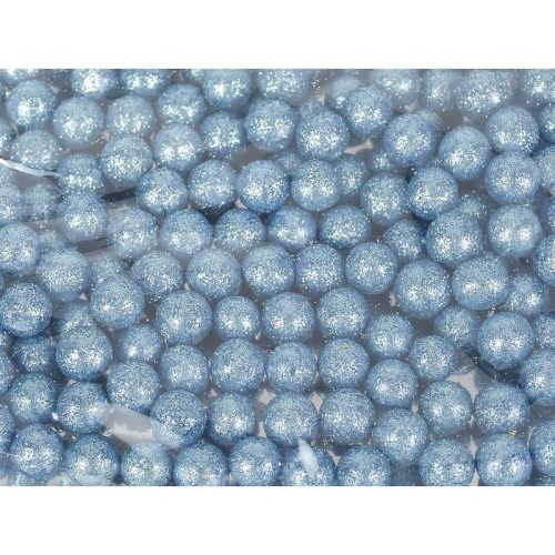 Polisztirol golyó kicsi csillámos - COUNTRY KÉK