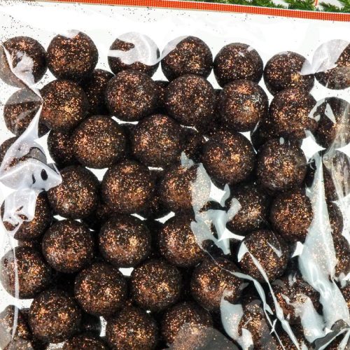 Polisztirol golyó kicsi csillámos - CSOKI