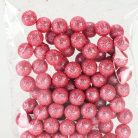 Polisztirol golyó kicsi csillámos - RÓZSASZÍN