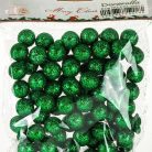 Polisztirol golyó MINI csillámos - SÖTÉTZÖLD