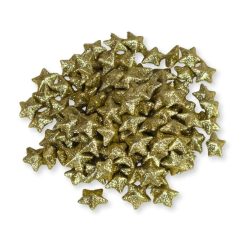 Polisztirol csillag kicsi csillámos - ARANY