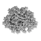 Polisztirol csillag kicsi csillámos - EZÜST