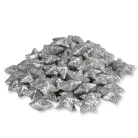 Polisztirol csillag kicsi csillámos - EZÜST