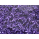 Polisztirol csillag kicsi csillámos - SÖTÉTLILA