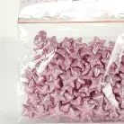 Polisztirol csillag kicsi csillámos - RÓZSAARANY