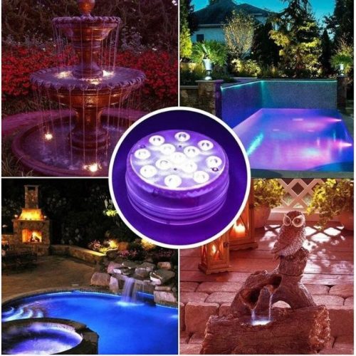 Merülő party fény vízálló 10 ledes 4db - OKOSÁR!