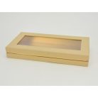 Lapos tégla papírdoboz arany belsővel natúr