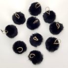 Pihe-puha szőrgombóc 6cm 10db/cs fekete