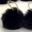 Pihe-puha szőrgombóc 6cm 10db/cs fekete