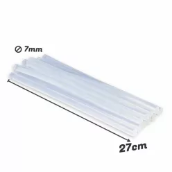  Ragasztópisztoly rúd betét 7mm x 27cm 1 kg/csomag - OKOSÁR!