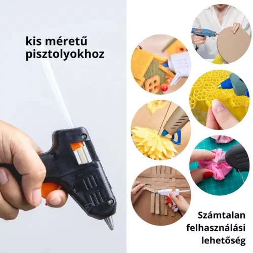 Ragasztópisztoly rúd betét 7mm x 27cm 1 kg/csomag - OKOSÁR!
