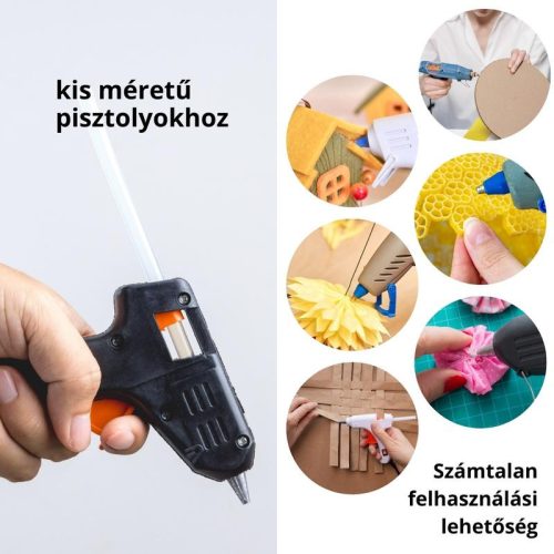 Ragasztópisztoly rúd betét 1db 7mm x 27cm