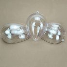 Szétválasztható műanyag tojás forma kicsi 5db/csom