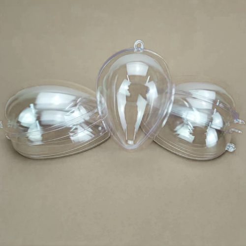 Szétválasztható műanyag tojás forma kicsi 5db/csom