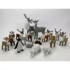 Őzike ülő aranybarna prémium 6cm