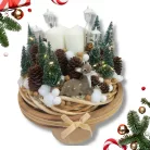 Őzike ülő aranybarna prémium 6cm