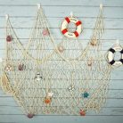 Dekorációs halászháló - natúr 150x200cm
