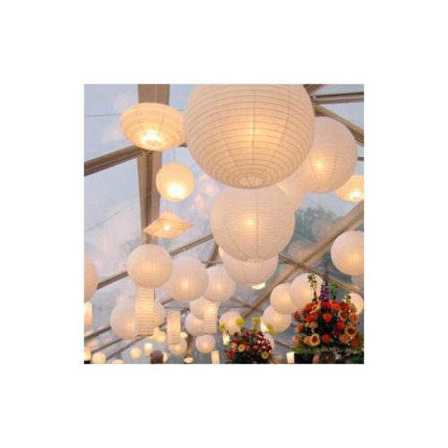 Papír lampion fehér 20cm