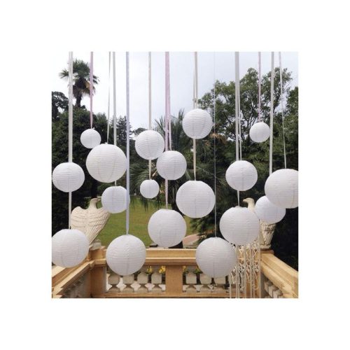 Papír lampion fehér 20cm