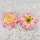 Dália fej - rózsaszín krém 4db/csomag