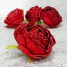 Százlevelű rózsa fej - bordó 4db/csomag