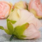 Százlevelű rózsa fej - cirmos barack 4db/csomag