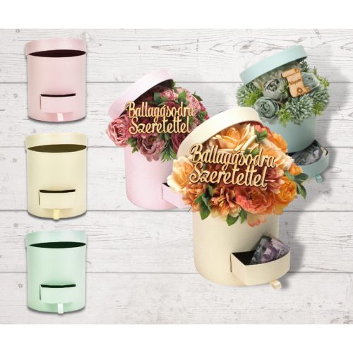 Százlevelű rózsa fej - cirmos barack 4db/csomag