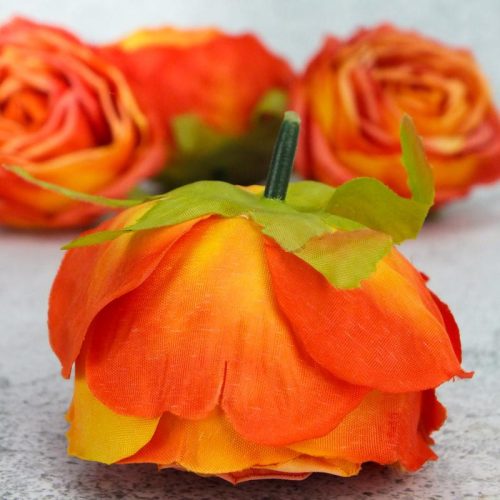 Százlevelű rózsa fej - napsárga 4db/csomag