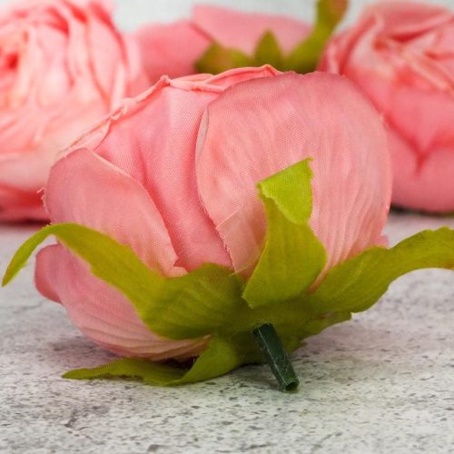 Százlevelű rózsa fej - rózsaszín 4db/csomag