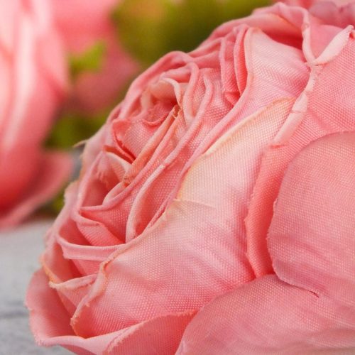 Százlevelű rózsa fej - rózsaszín 4db/csomag