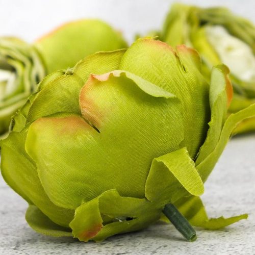 Százlevelű rózsa fej - világoszöld 4db/csomag