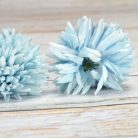 Krizantém fej - pasztell kék 4db/cs