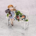 Fehér szíves pad 16,5x7x12,5cm - KIFUTÓ