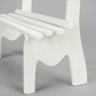 Fehér szíves pad 16,5x7x12,5cm - KIFUTÓ