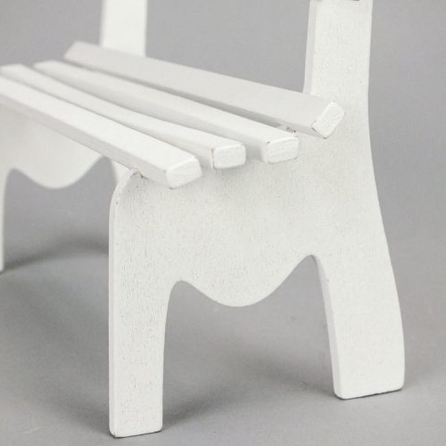 Fehér szíves pad 16,5x7x12,5cm - KIFUTÓ