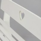 Fehér szíves pad 16,5x7x12,5cm - KIFUTÓ