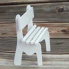 Fehér szíves pad 16,5x7x12,5cm - KIFUTÓ