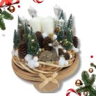 Őzike ülő hamvas prémium 6cm 24/#